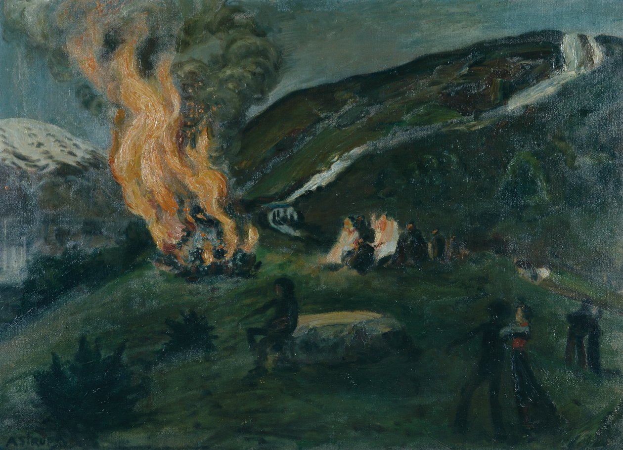 Svatojánský oheň od Nikolai Astrup
