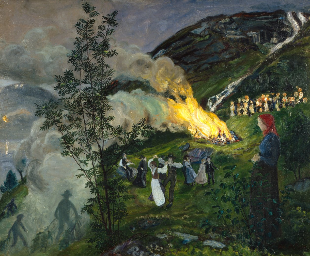 Svatojánský oheň od Nikolai Astrup