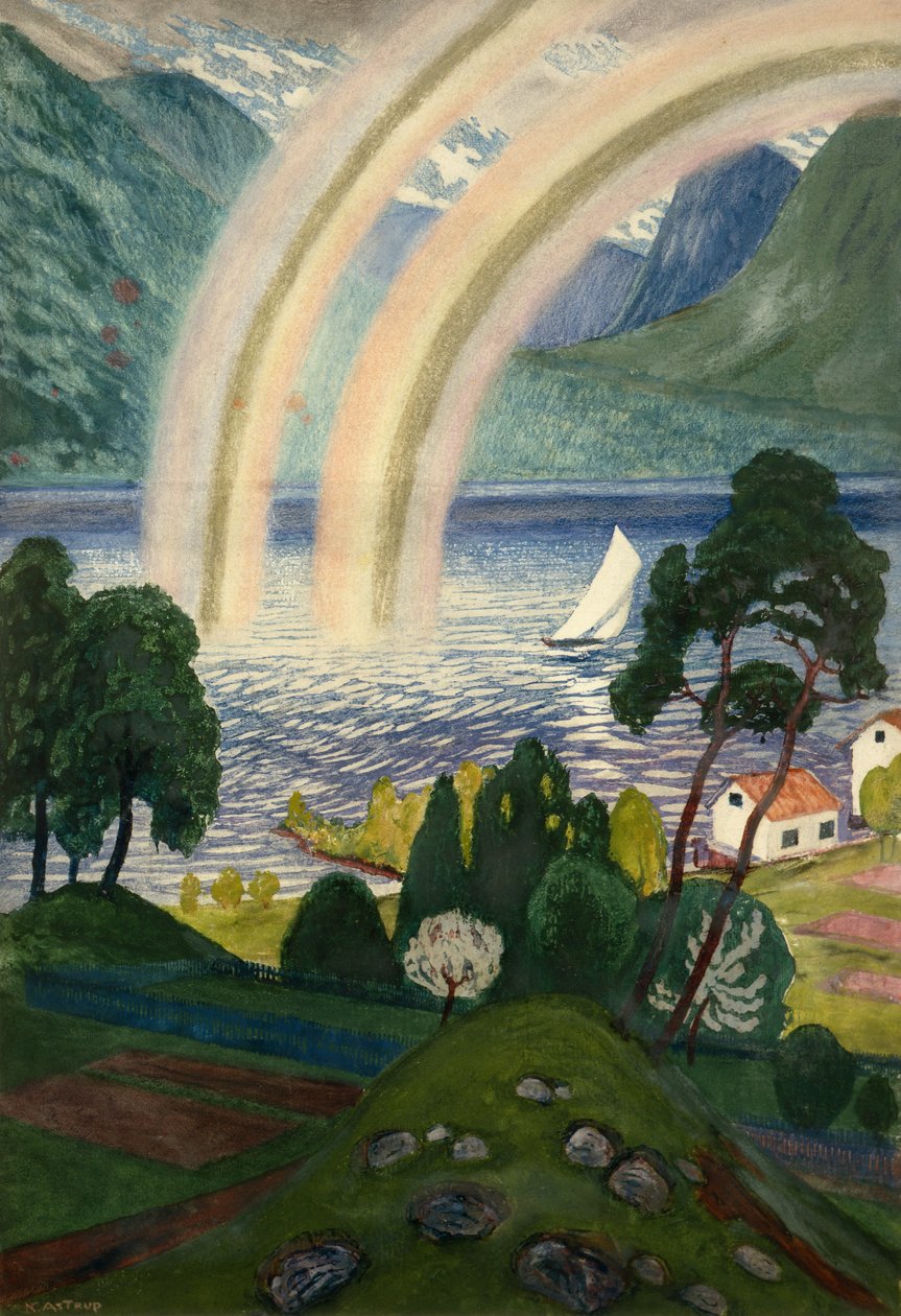 Duha, velká duha od Nikolai Astrup