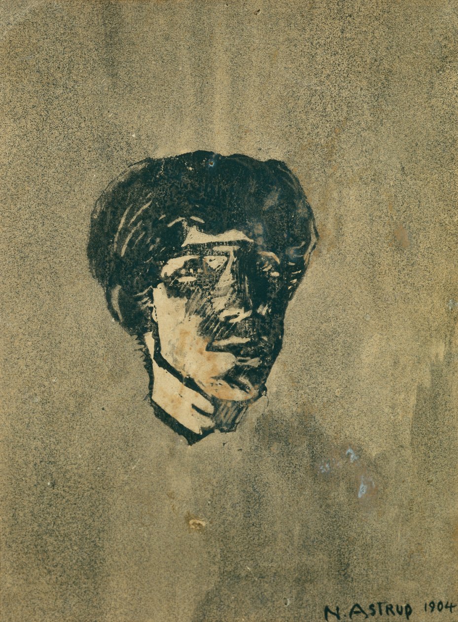 Malý autoportrét od Nikolai Astrup
