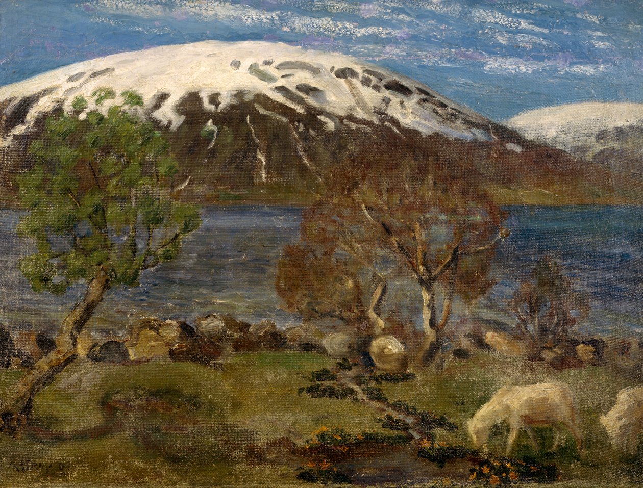 Jaro u vody Jolster od Nikolai Astrup