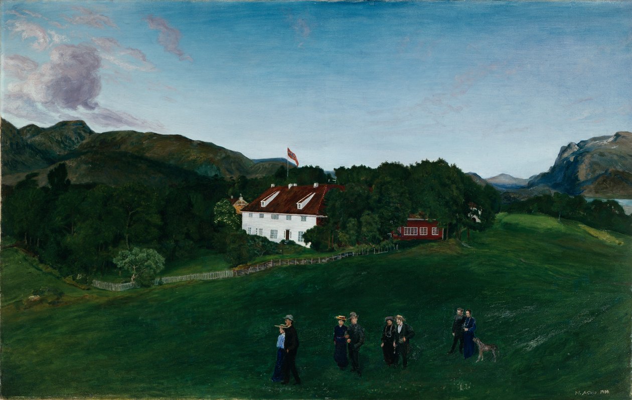 Panství Svanøe, kolem roku 1904 od Nikolai Astrup