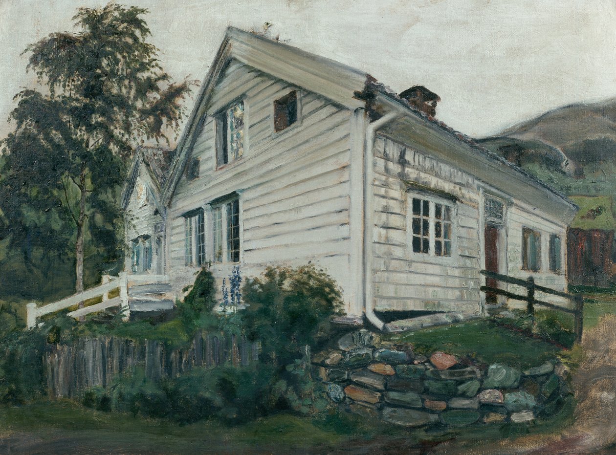 Fara v deštivém počasí od Nikolai Astrup