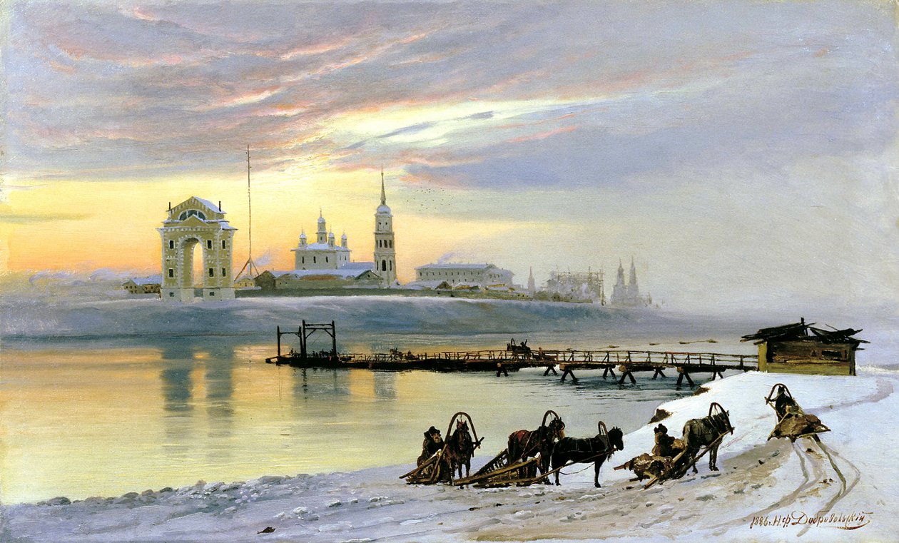 Angara v Irkutsku, 1886. od Nikolai Dobrovolsky