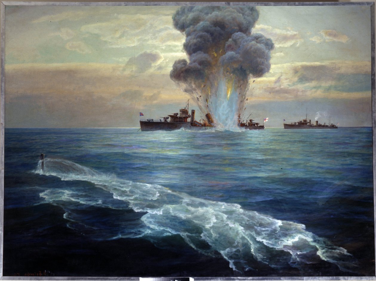 Ruská občanská válka: Britský torpédoborec Victoria torpédován bolševickou ponorkou Pantera u ostrova Seskar (Finský záliv), 1. září 1919 (britský torpédoborec Vittoria torpédován bolševickou ponorkou Pantera u I. od Nikolai Evlampievich Bublikov