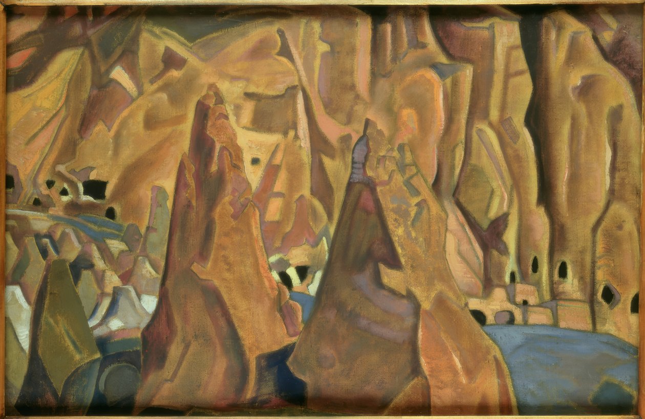 Carlsbad Caverns / obraz N. K. Roericha od Nikolai Konstantinowitsch Roerich