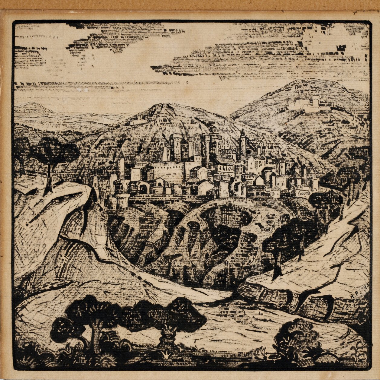 Ilustrace k italským básním od Alexandra Bloka, 1907 od Nikolai Konstantinowitsch Roerich