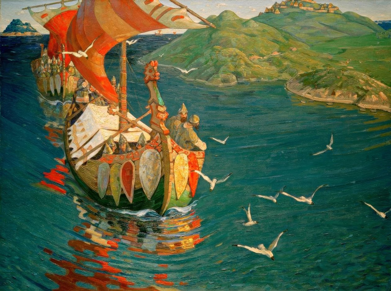 Zámořští obchodníci od Nikolai Konstantinowitsch Roerich