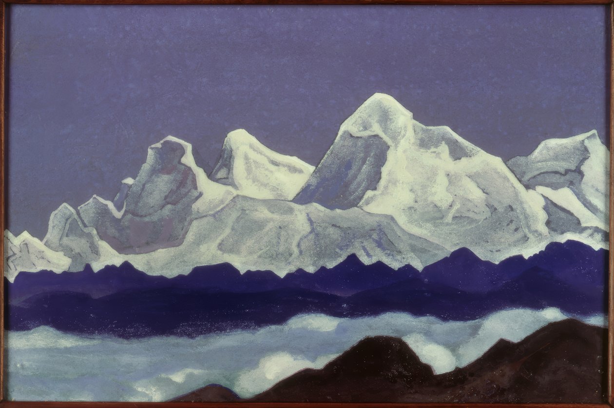 Mount Everest / obraz N. K. Roericha od Nikolai Konstantinowitsch Roerich