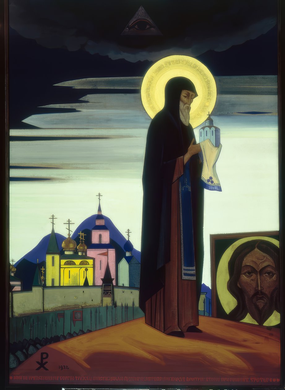 N. K. Roerich, svatý Sergius z Radoněže od Nikolai Konstantinowitsch Roerich