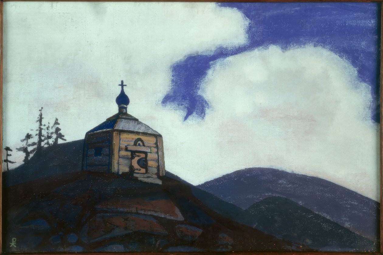 N.K.Roerich, Kaple svatého Sergia Radoněžského od Nikolai Konstantinowitsch Roerich