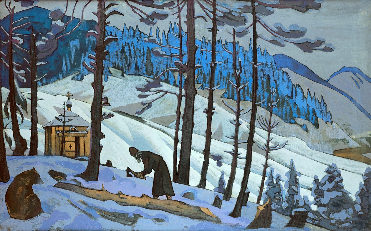Svatý Sergius Stavitel, 1925. od Nikolai Konstantinowitsch Roerich