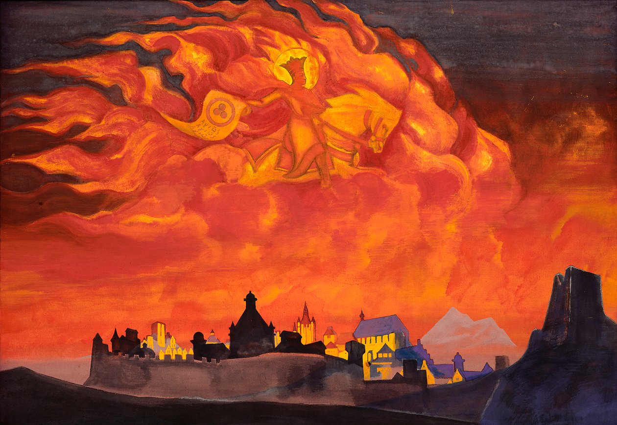 Sophia - Moudrost Všemohoucího Santa Protectrix, 1932. od Nikolai Konstantinowitsch Roerich