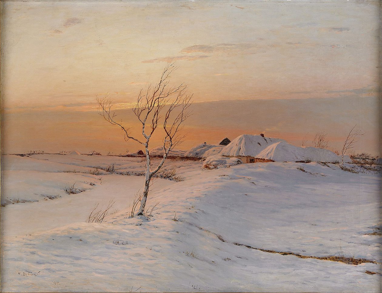 Zimní večer, 1895 od Nikolai Nikanorovich Dubovskoy