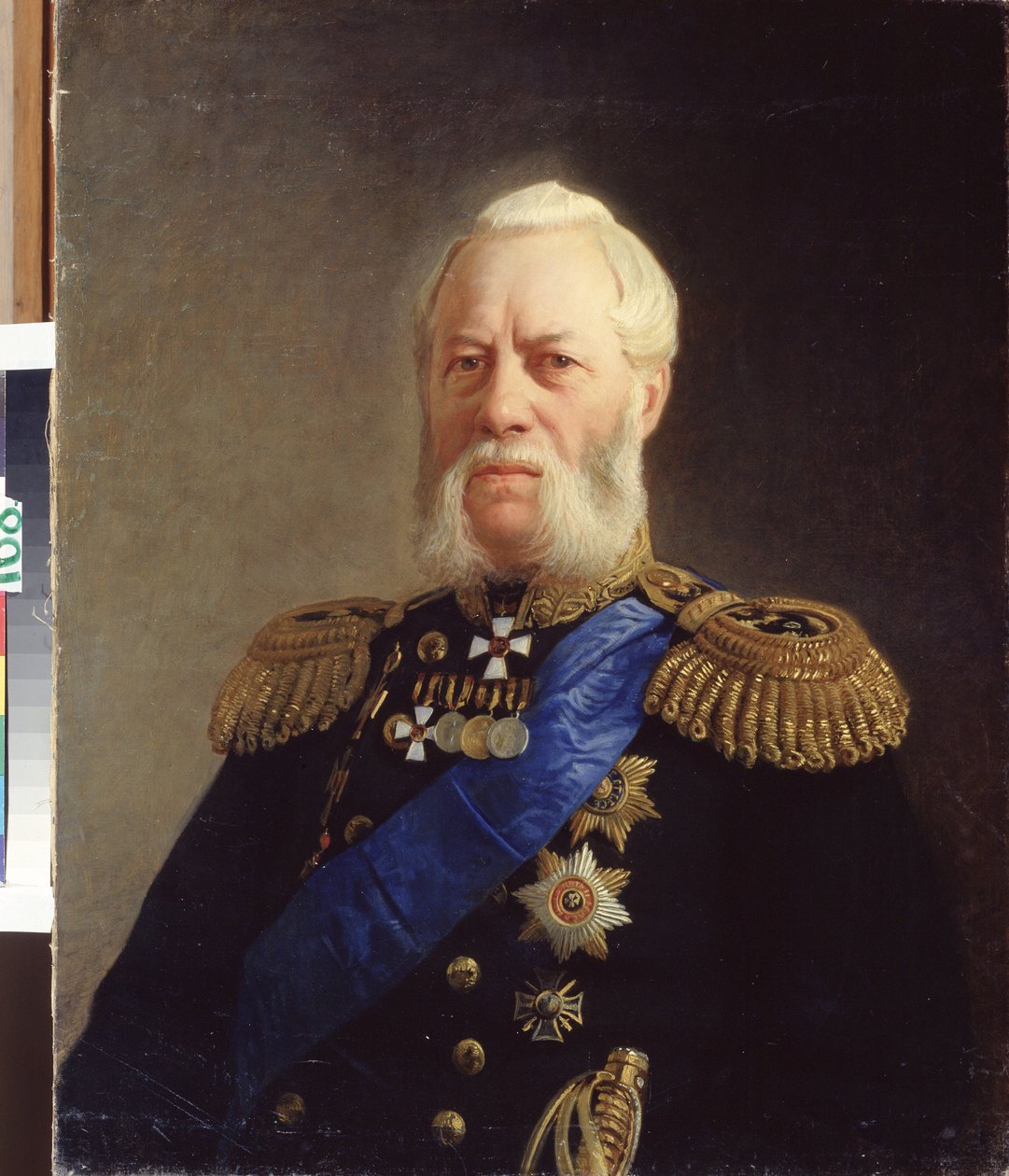 ""Portrét admirála Alexandra Panfilova (1808-1874)"" Obraz Nikolaje Nikolajeviče Ge (Gay) (1831-1894) 1871 Státní ústřední muzeum námořnictva Petrohrad od Nikolai Nikolajevitch Gay