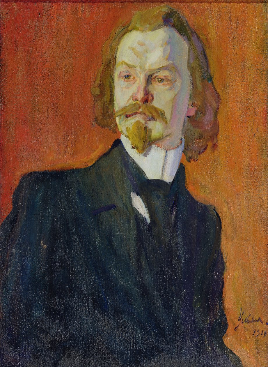 Portrét Konstantina Balmonta od Nikolai Pavlovich Ulyanov