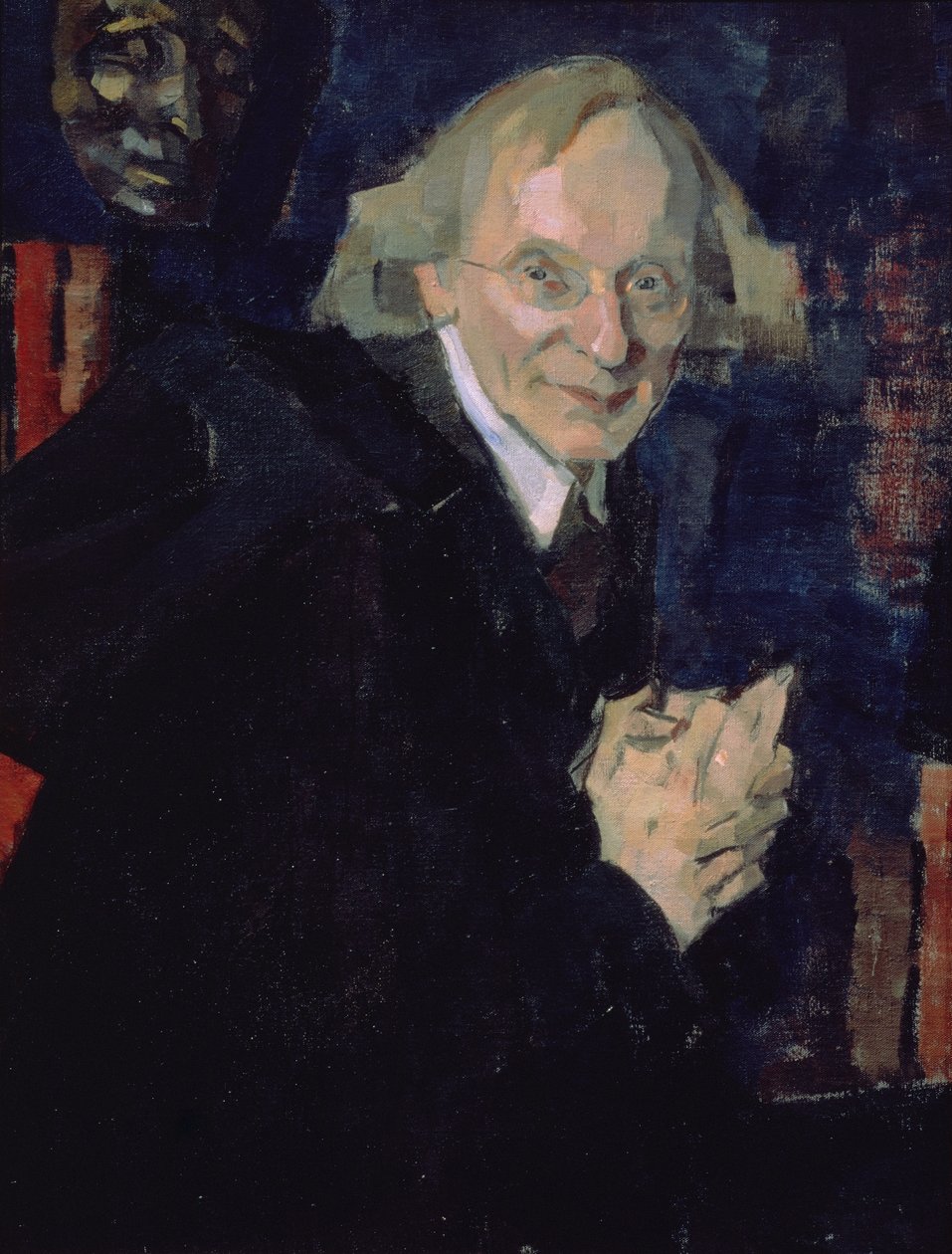 Portrét básníka Vjačeslava Ivanoviče Ivanova (1866-1949) kolem roku 1920 (olej na plátně) od Nikolai Pavlovich Ulyanov
