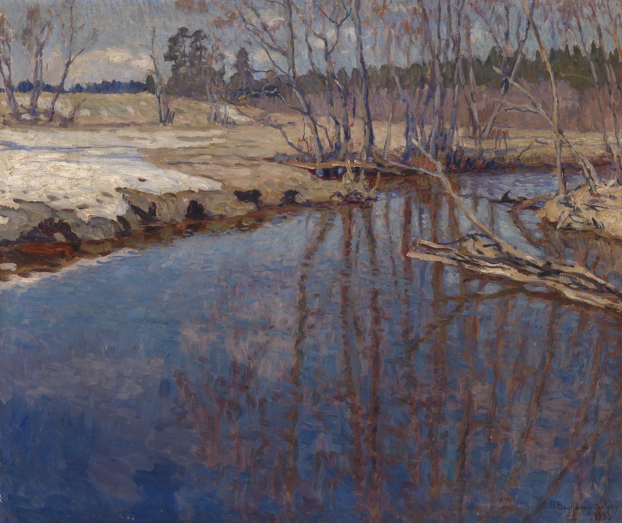 Meltwater, 1933 od Nikolai Petrovich Bogdanov Belsky