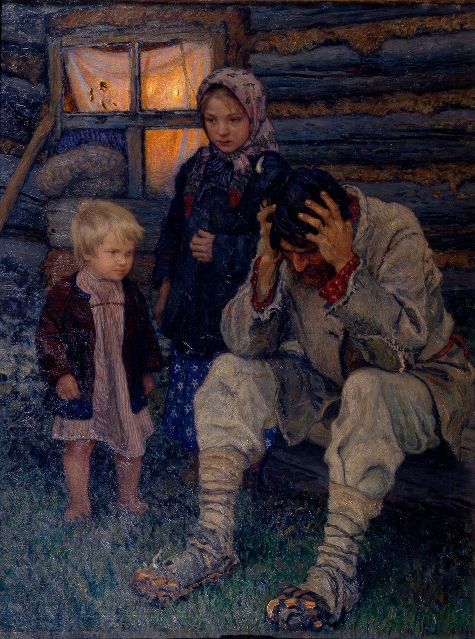 Smutek, 1909 od Nikolai Petrovich Bogdanov Belsky