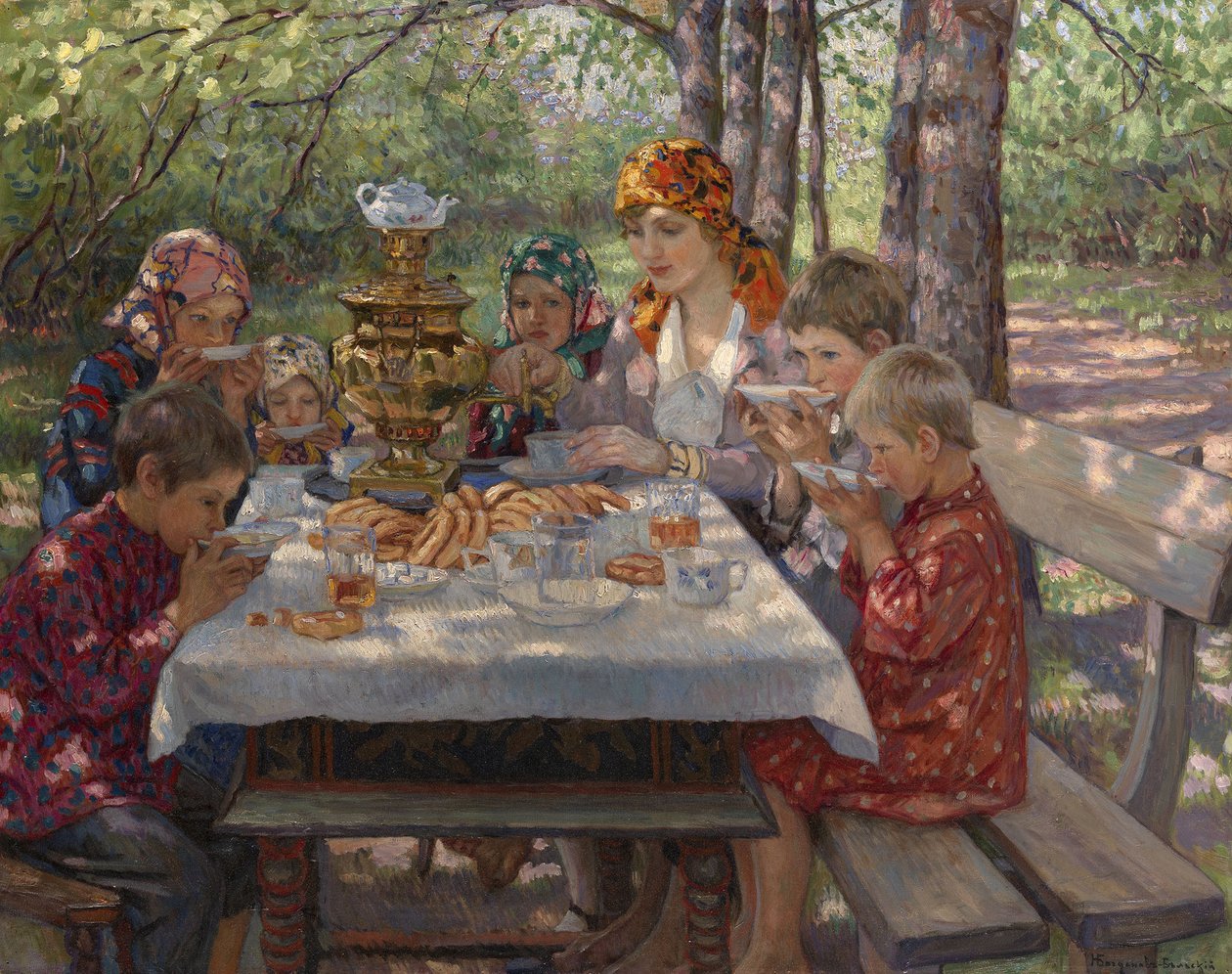 Hosté učitelů od Nikolai Petrovich Bogdanov Belsky