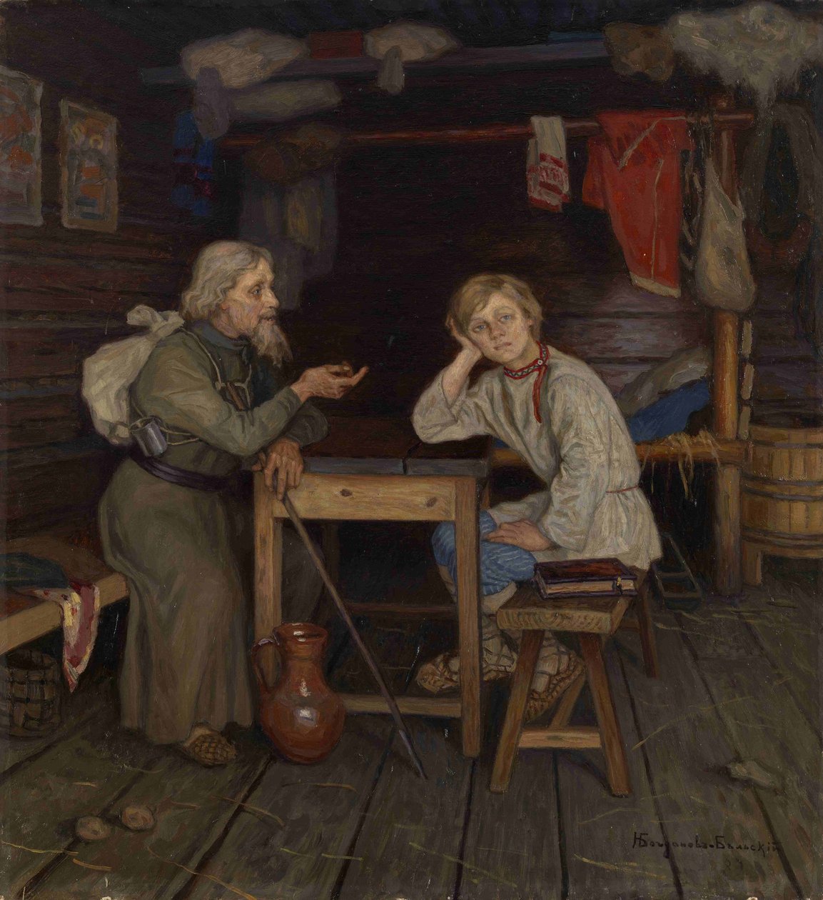 Mladý mnich, 1889 od Nikolai Petrovich Bogdanov Belsky