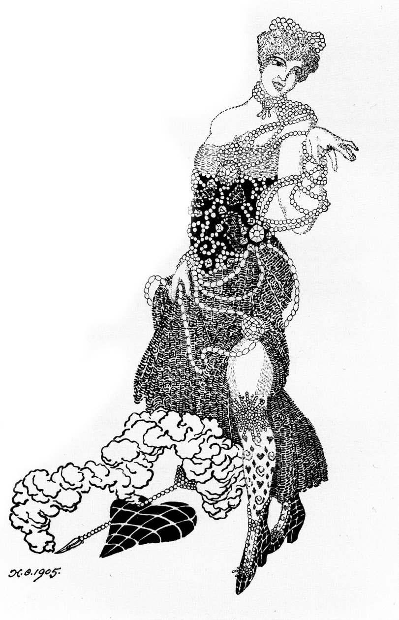 La Folichonette Ilustrace pro časopis Vesy The Scales, 1905 od Nikolai Petrovich Feofilaktov