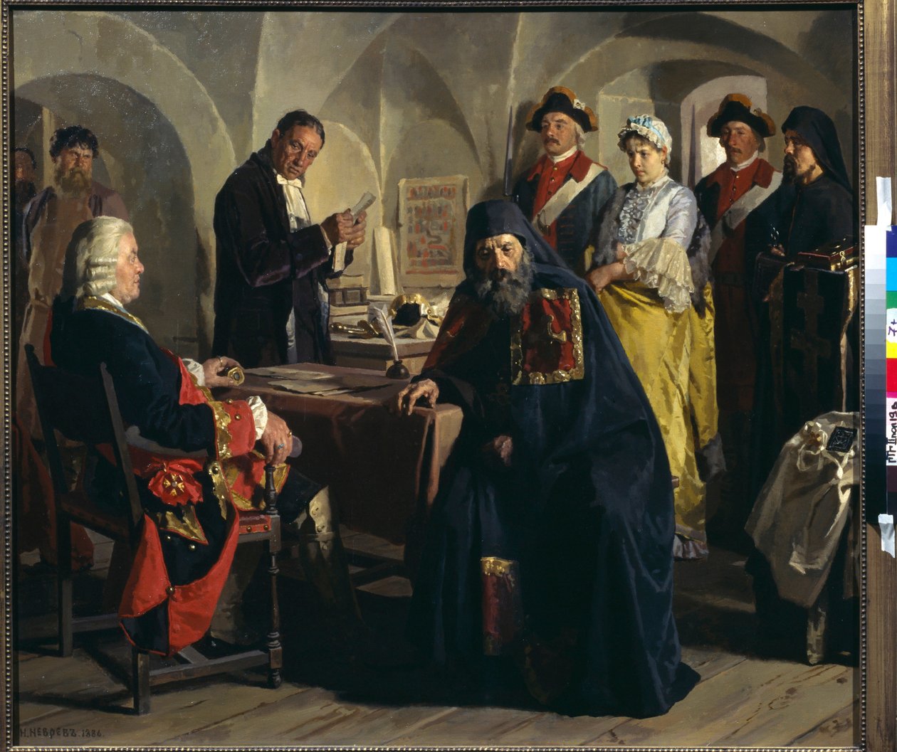 Princezna Praskovia Iousoupova (Yusupova) (1795-1820), než se stala jeptiškou. Obraz Nicolase (Nikolaje) Nevreva (1830-1904), olej na plátně od Nikolai Vasilievich Nevrev