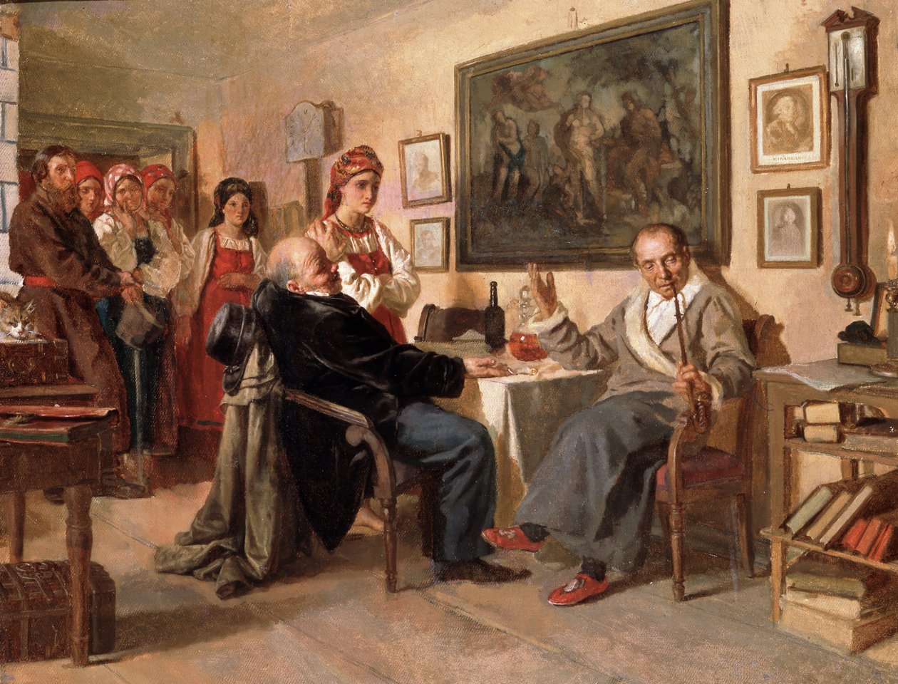 Trh. Prodej nevolníků od Nikolai Vasilievich Nevrev