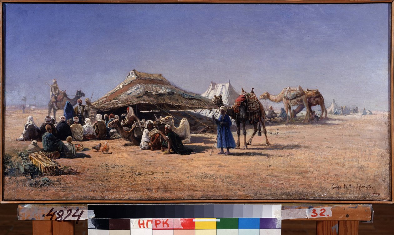 Le Caire (Egypte) (Cairo). Scene de campement d
