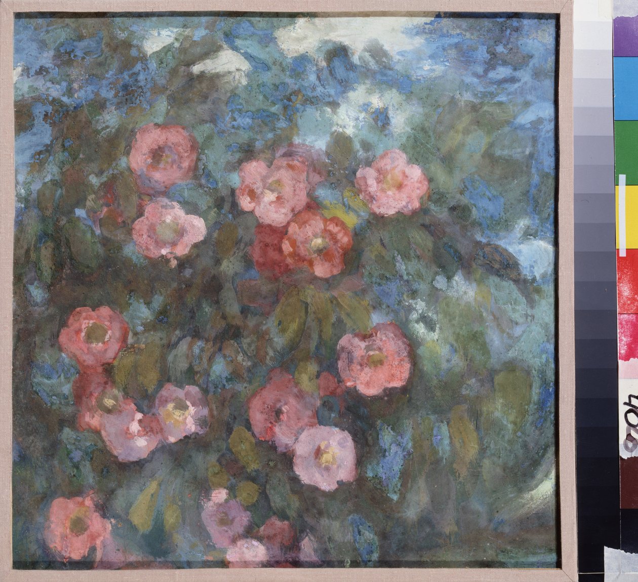 Kytice květin. Dílo Nikolaje Nikolajeviče Sapunova (Sapounova) (1880-1912), tempera na kartonu, kolem roku 1910. Ruské umění, 20. století, secese. Státní muzeum pod širým nebem Rostov, Moskva. od Nikolaj Nikolaevic Sapunov