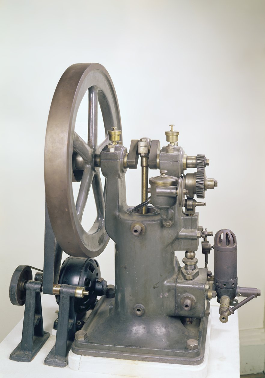 Spalovací motor, 1876 (kombinovaná média) od Nikolaus Otto