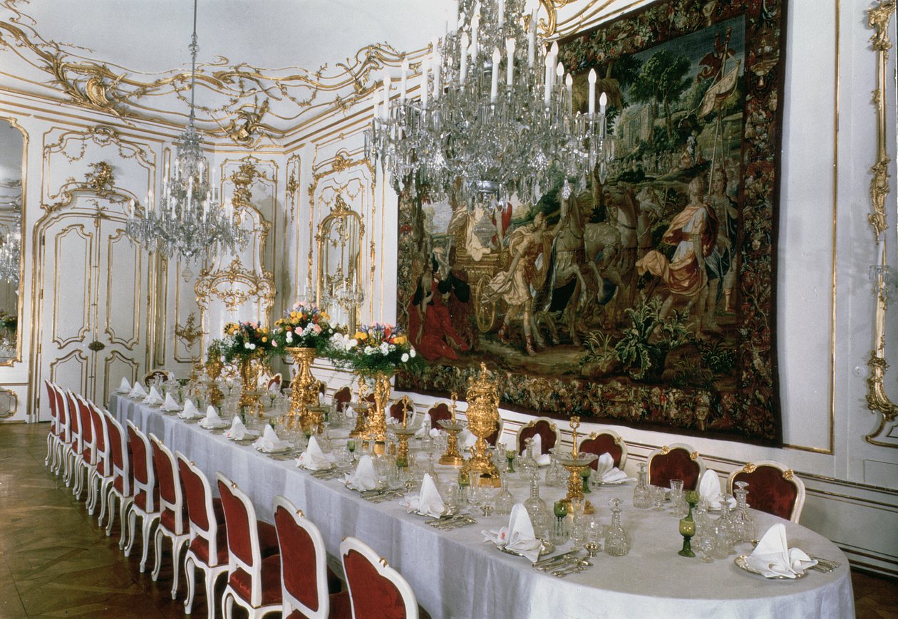 01119 Státní hodovní síň od Nikolause Pacassiho (1716-90) (foto) od Nikolaus Pacassi