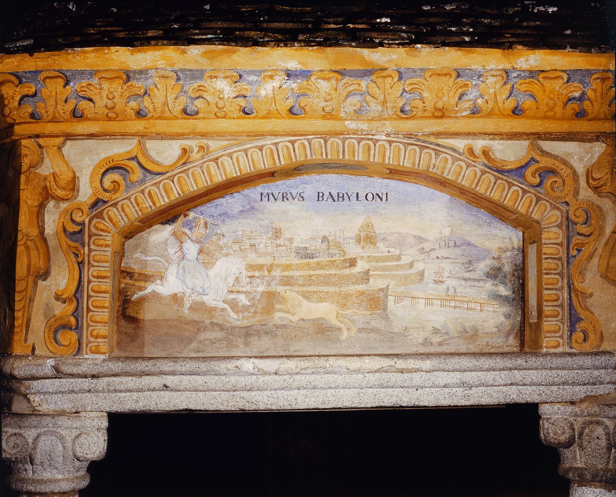 Visuté zahrady Babylonu ze Studny divů světa (Pozzo delle Meraviglie), 1669-73 od Nikolaus Schiel