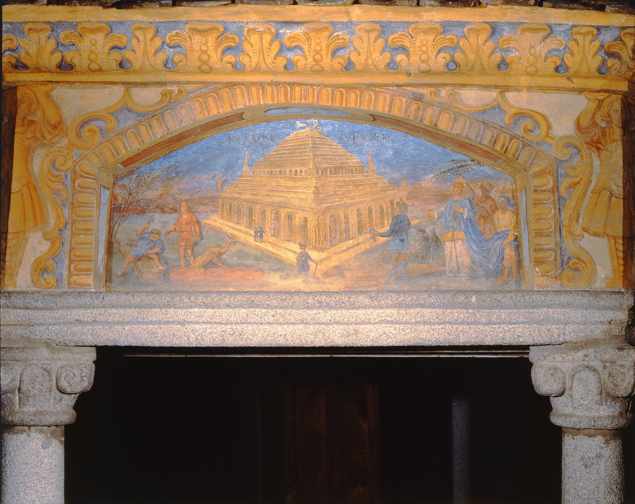 Mauzoleum v Halikarnasu, ze Studny divů světa (Pozzo delle Meraviglie), 1669-73 od Nikolaus Schiel