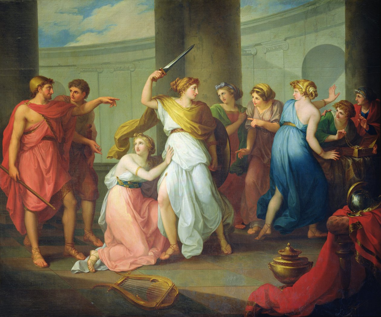 Achilles rozpoznán, 1799 od Nikolay Ivanovich Argunov