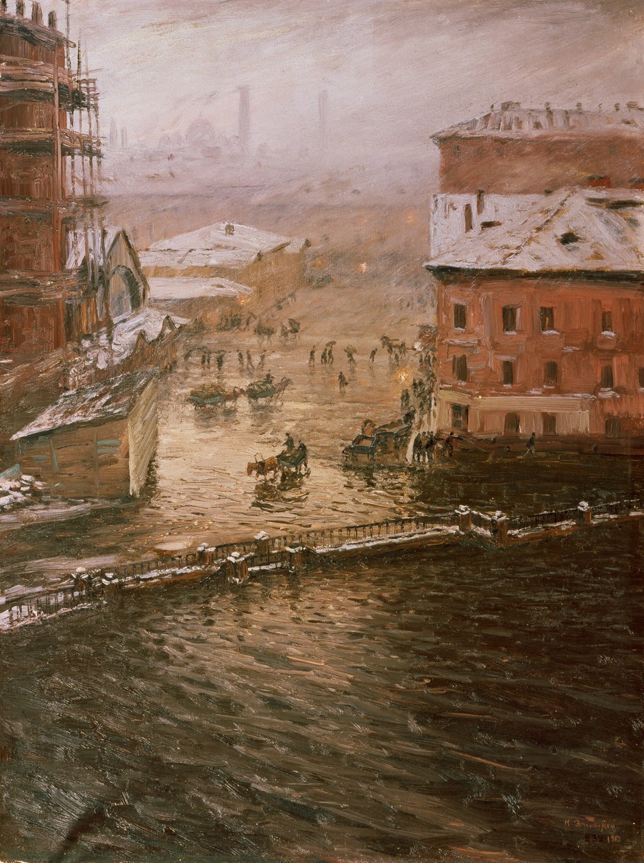 Povodeň v Petrohradě, 1903 od Nikolay Nikanorovich Dubovskoy