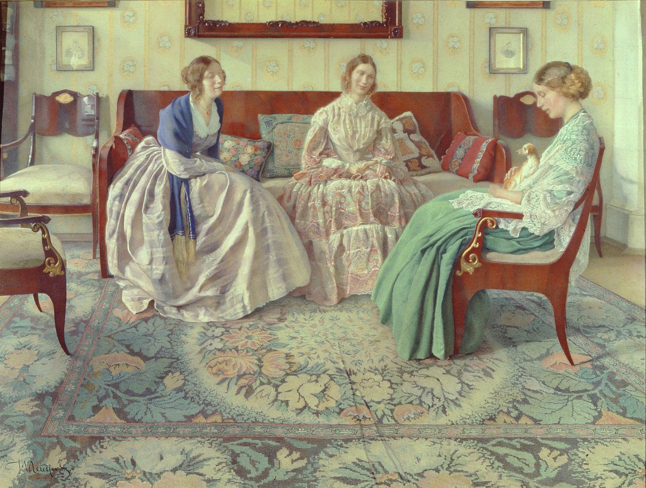 Tři dámy, 1916 od Nikolay Filippovich Petrov
