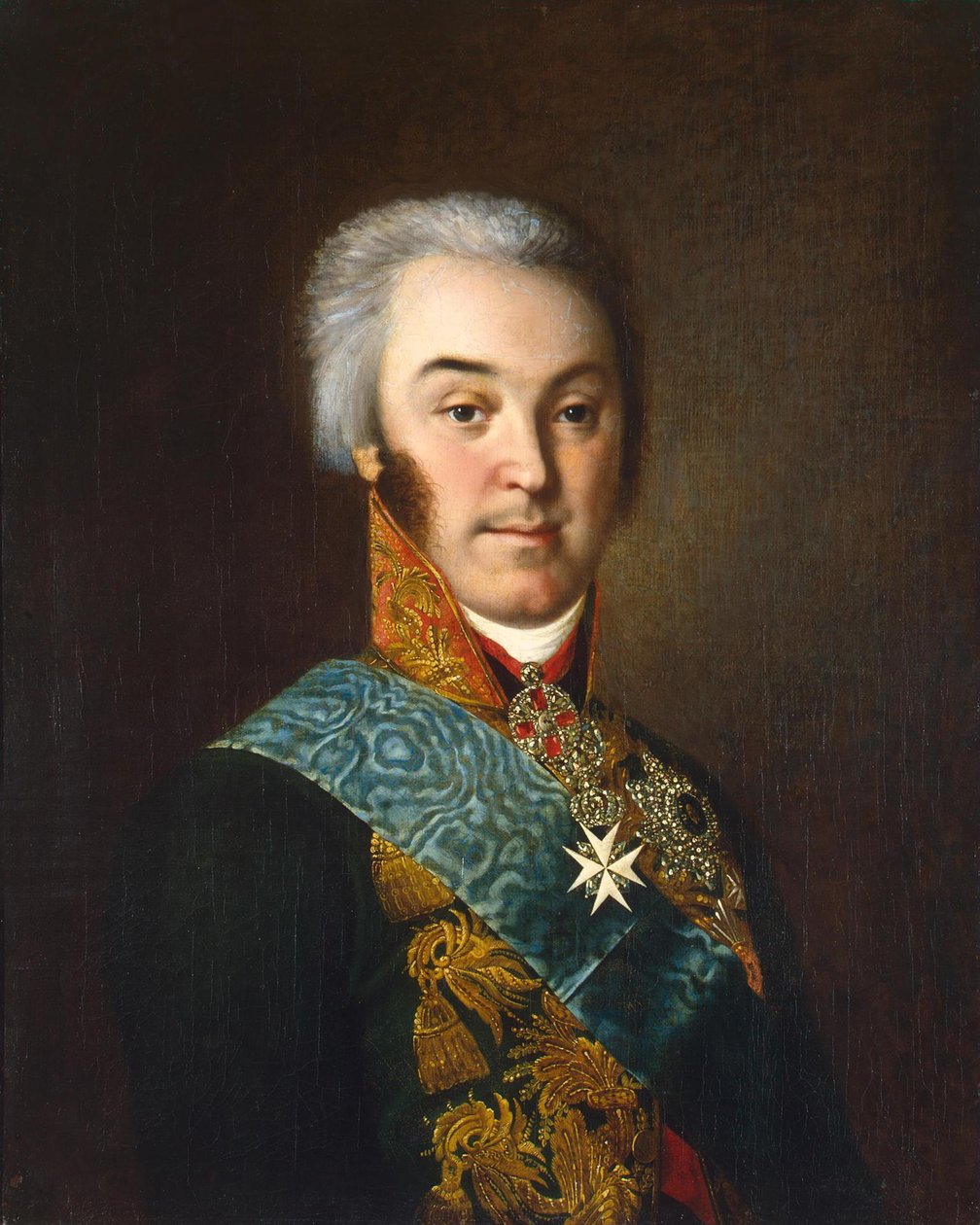 Portrét hraběte Nikolaje Petroviče Šeremetěva 1751-1809, 19. století od Nikolay Ivanovich Argunov