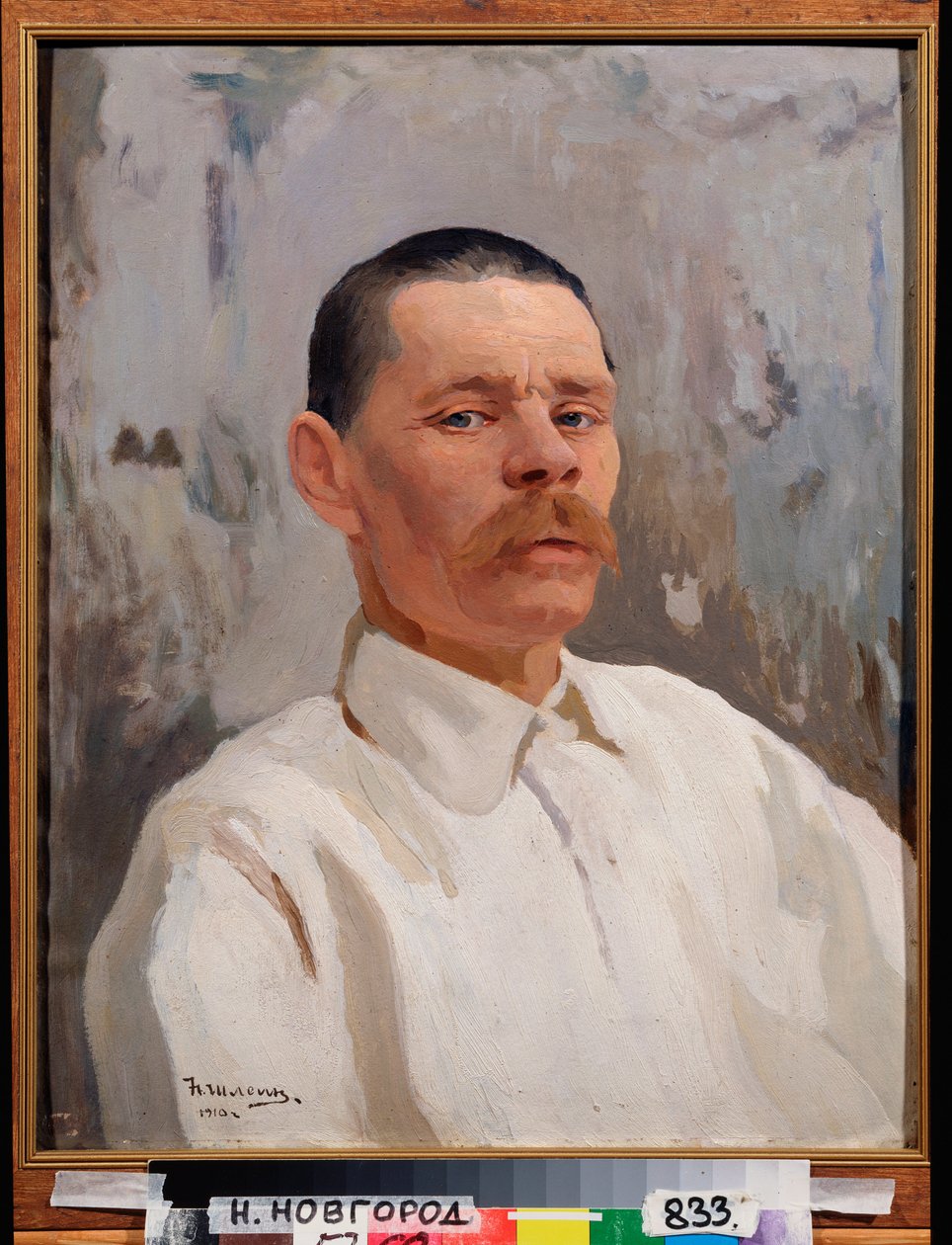Portrét spisovatele Maxime Gorki (Gorky) (1868-1939) od Nikolay Pavlovich Shlein