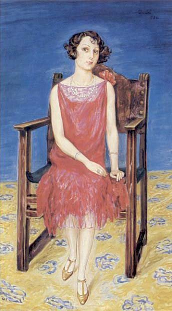 Portrét paní Evy Bonnierové od Nils von Dardel