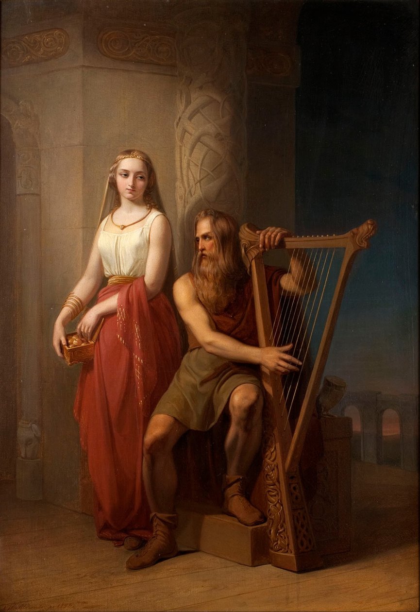 Itun a Bragy, 1846 od Nils Jakob Blommér
