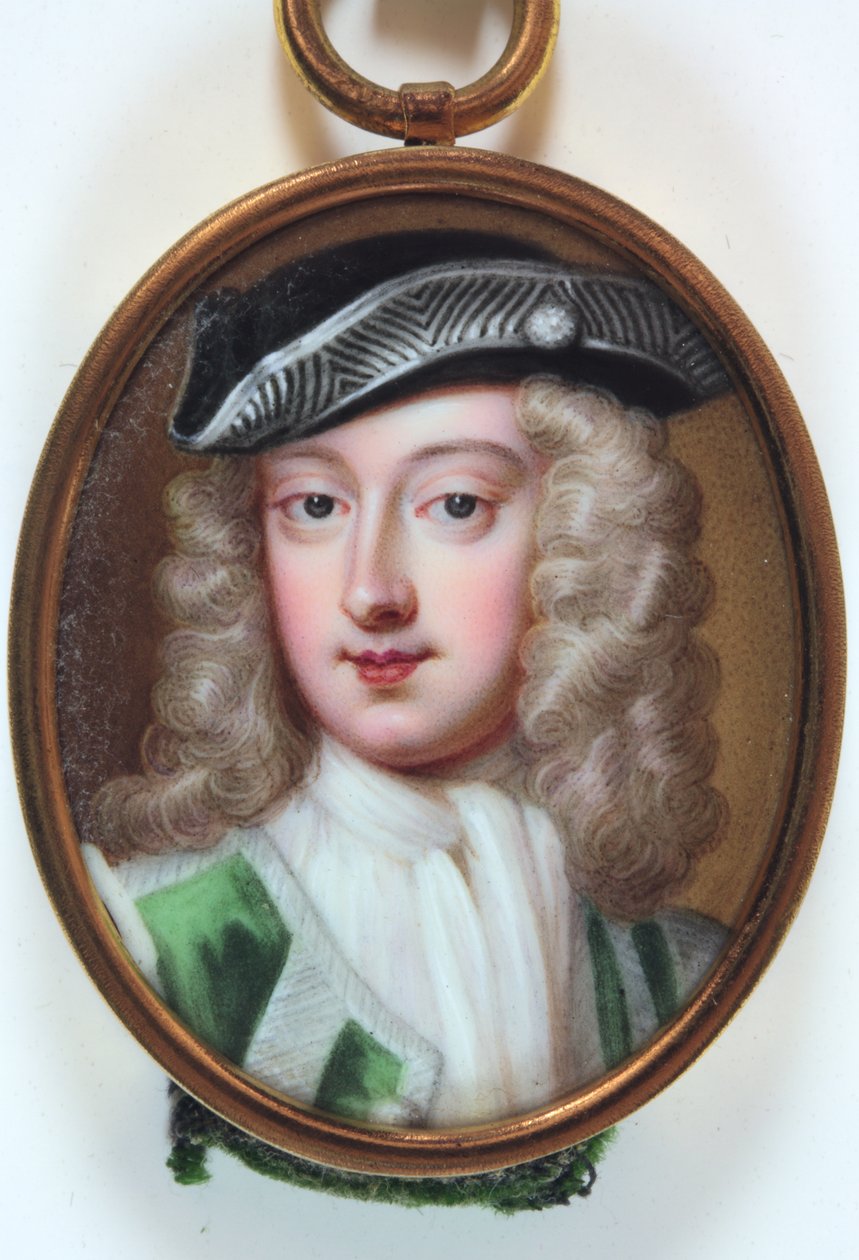 Lady Henrietta Cavendish Holles Harley (smalt na zlatě) od Noah or Seeman Abraham (fl.1751) (attr.to) Seaman