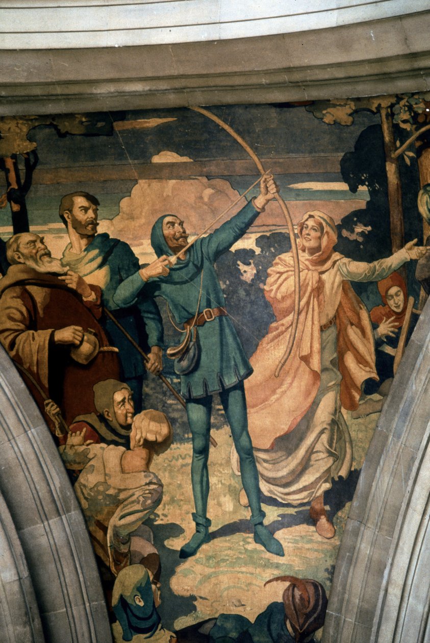 Robin Hood a jeho milenka Mariam od Noel Denholm Davies