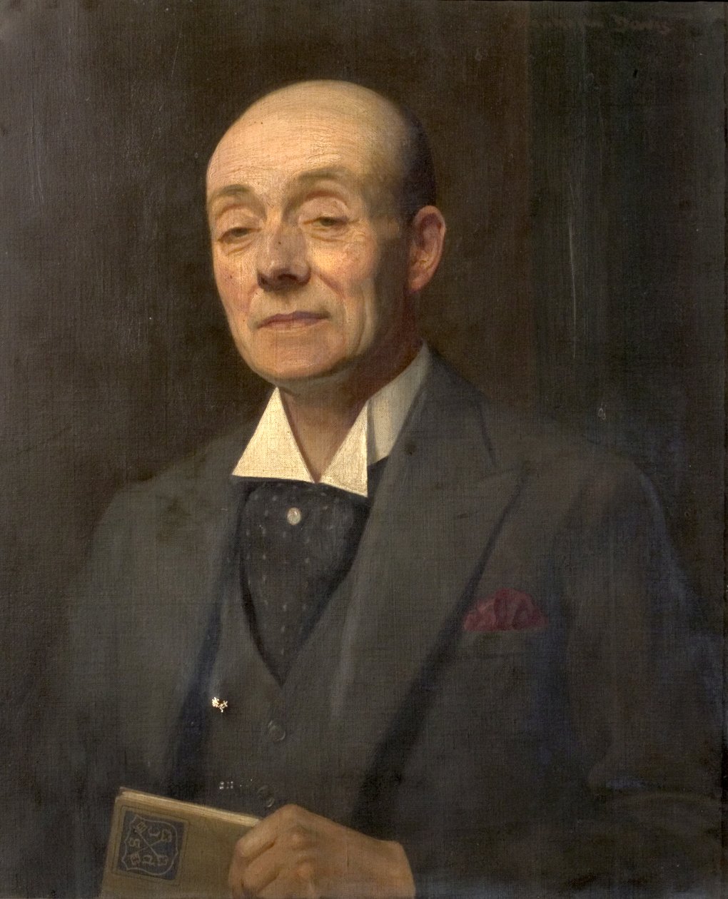 Edward P. Day, mistr veřejné základní školy v Binghamu (olej na plátně) od Noel Denholm Davis