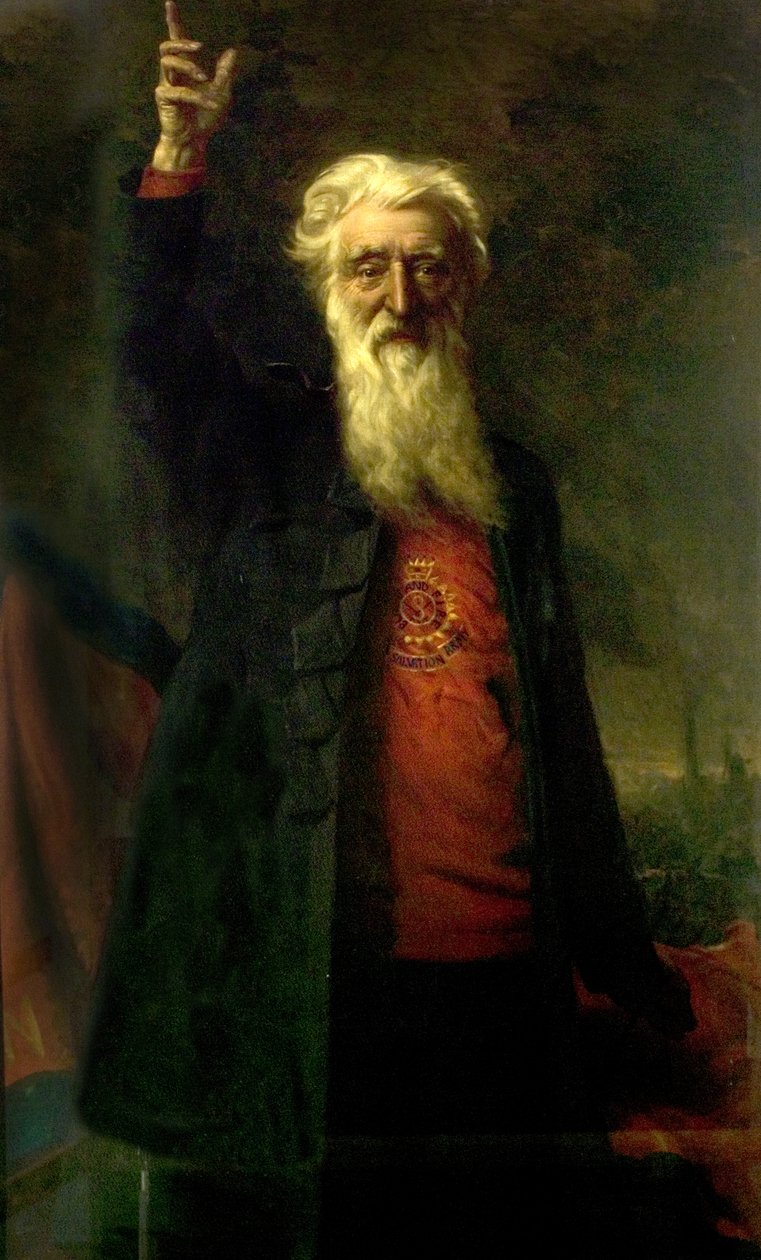 Generál William Booth, zakladatel Armády spásy (olej na plátně) od Noel Denholm Davis