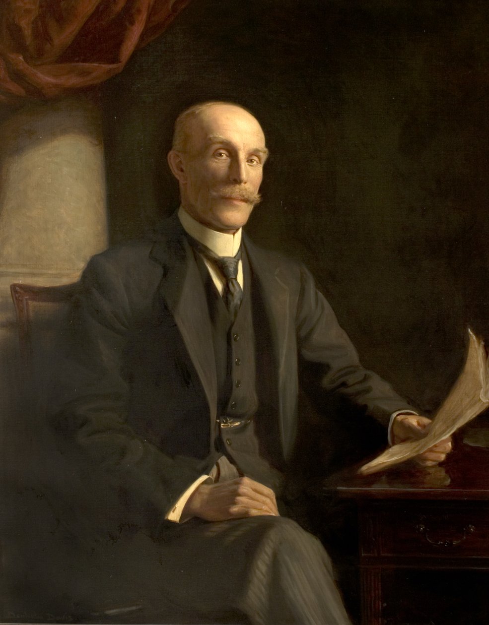 Sir John T. McCraith, JP (olej na plátně) od Noel Denholm Davis