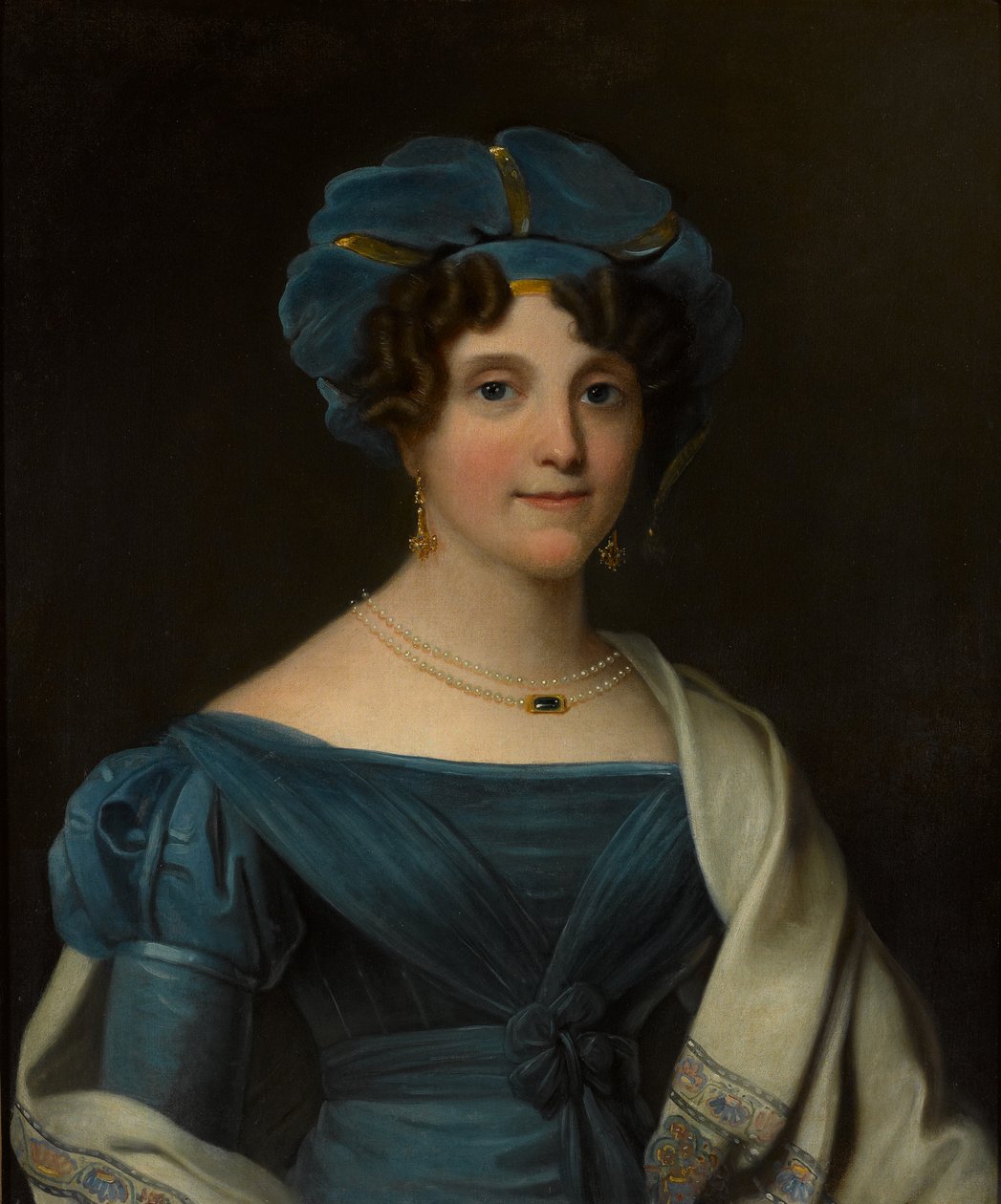 Lady Nicolls, manželka generálmajora Sir Jaspar Nicolls KCB, circa 1827 od Noel Norman Carter