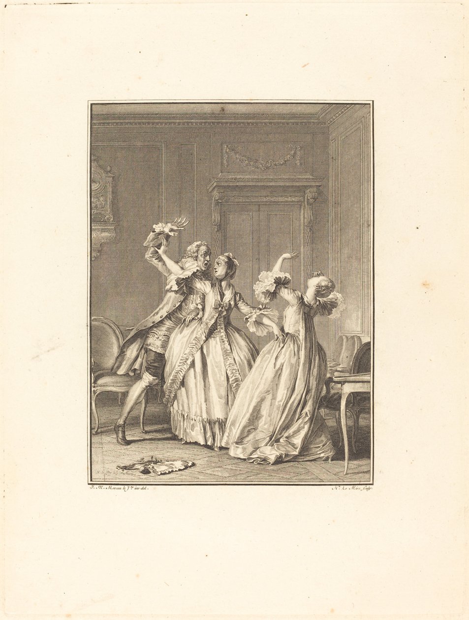 Měch od Noël Le Mire after Jean Michel Moreau