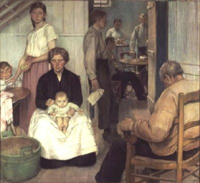 The Back Parlour, Cafe Loos, Etaples od Nora Lucy Mowbray Cundell
