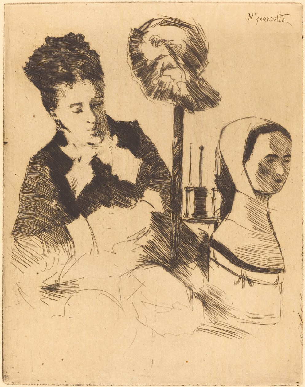 Milliner od Norbert Goeneutte